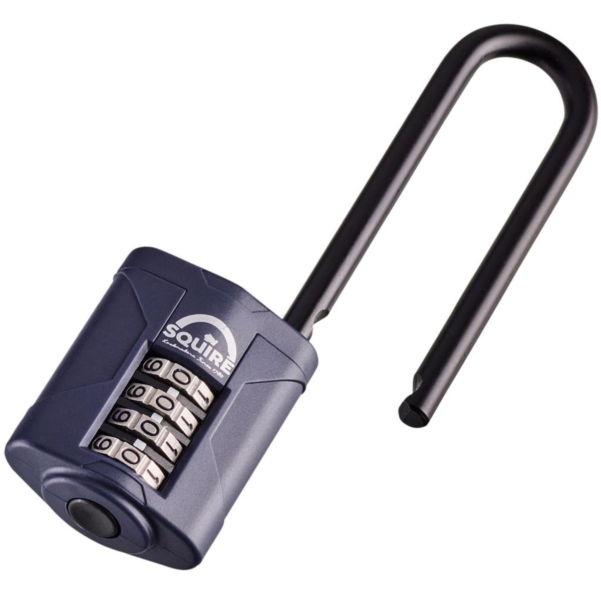 Combination Padlock Long Shackle Black 40mm 1