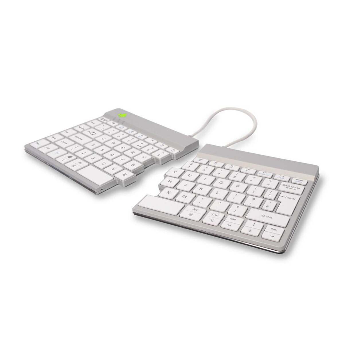 R-Go Split Break Ergonomic Keyboard - Bluetooth - White 1