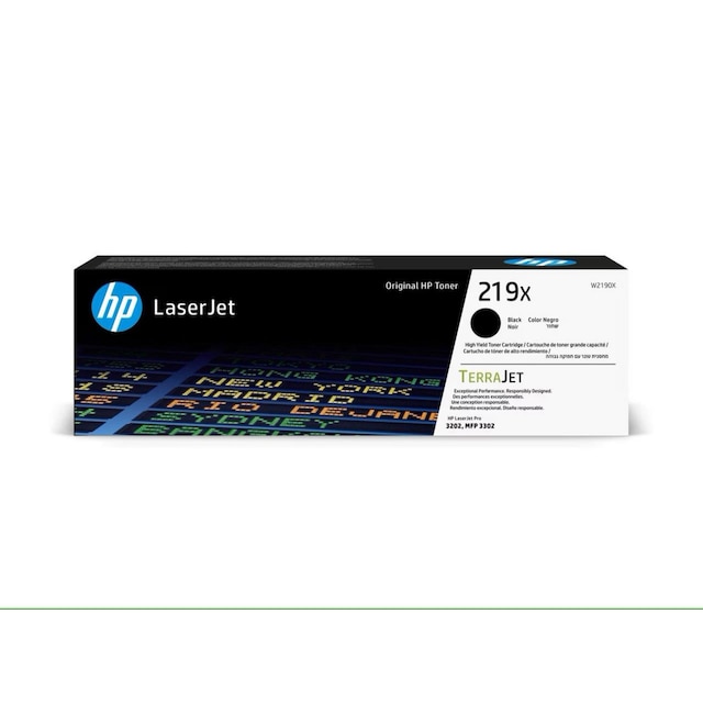 HP 219X Black Original Laserjet Toner Cartridge (W2190X) 1