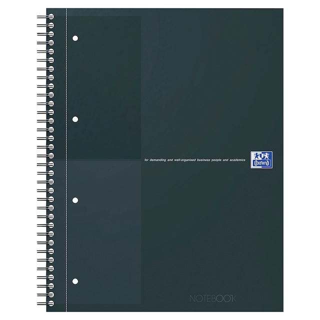Oxford International Notebook A4+ Ruled, Black 1