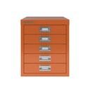 Bisley Multidrawer Cabinet - Orange 1