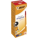 BIC Orange Original Fine Ballpoint Pens Fine Point (0.8 mm) - Red, Box of 20 1