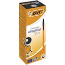 BIC Orange Original Fine Ballpoint Pens Fine Point (0.8 mm) - Black, Box of 20 1