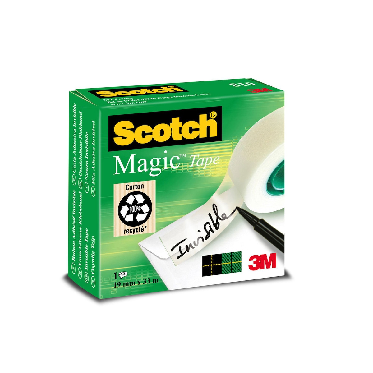 Scotch Magic Sticky Tape - 19mm x 33m Roll 1