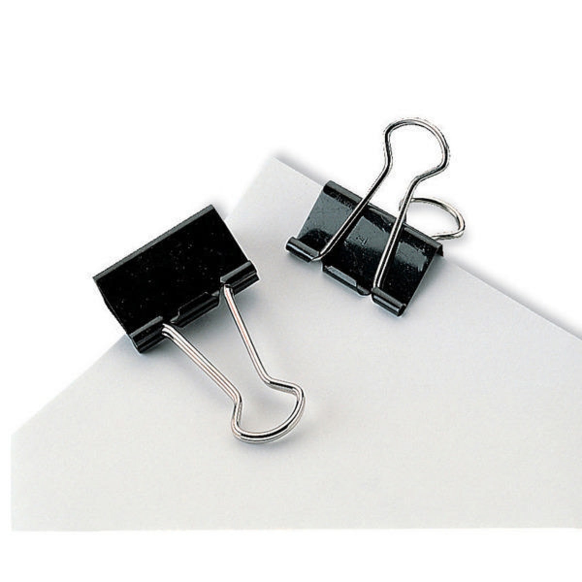 Fold-Back Paper Clips Black 41mm - Pack of 12 1