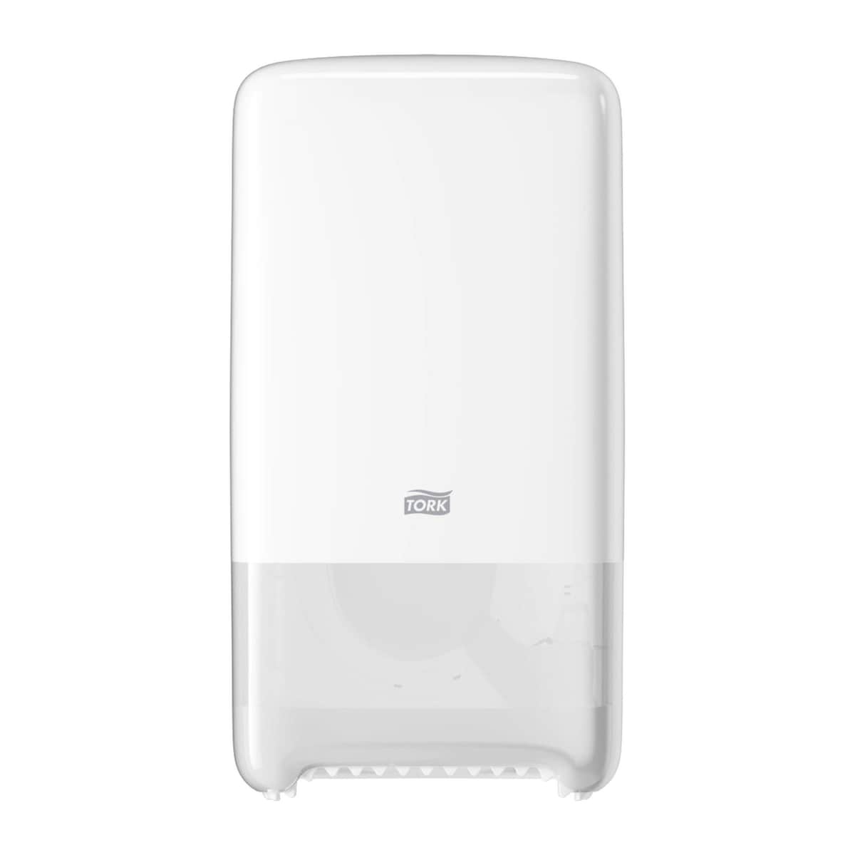 Tork Twin Mid-size Toilet Paper Roll Dispenser White T6, 557500 1