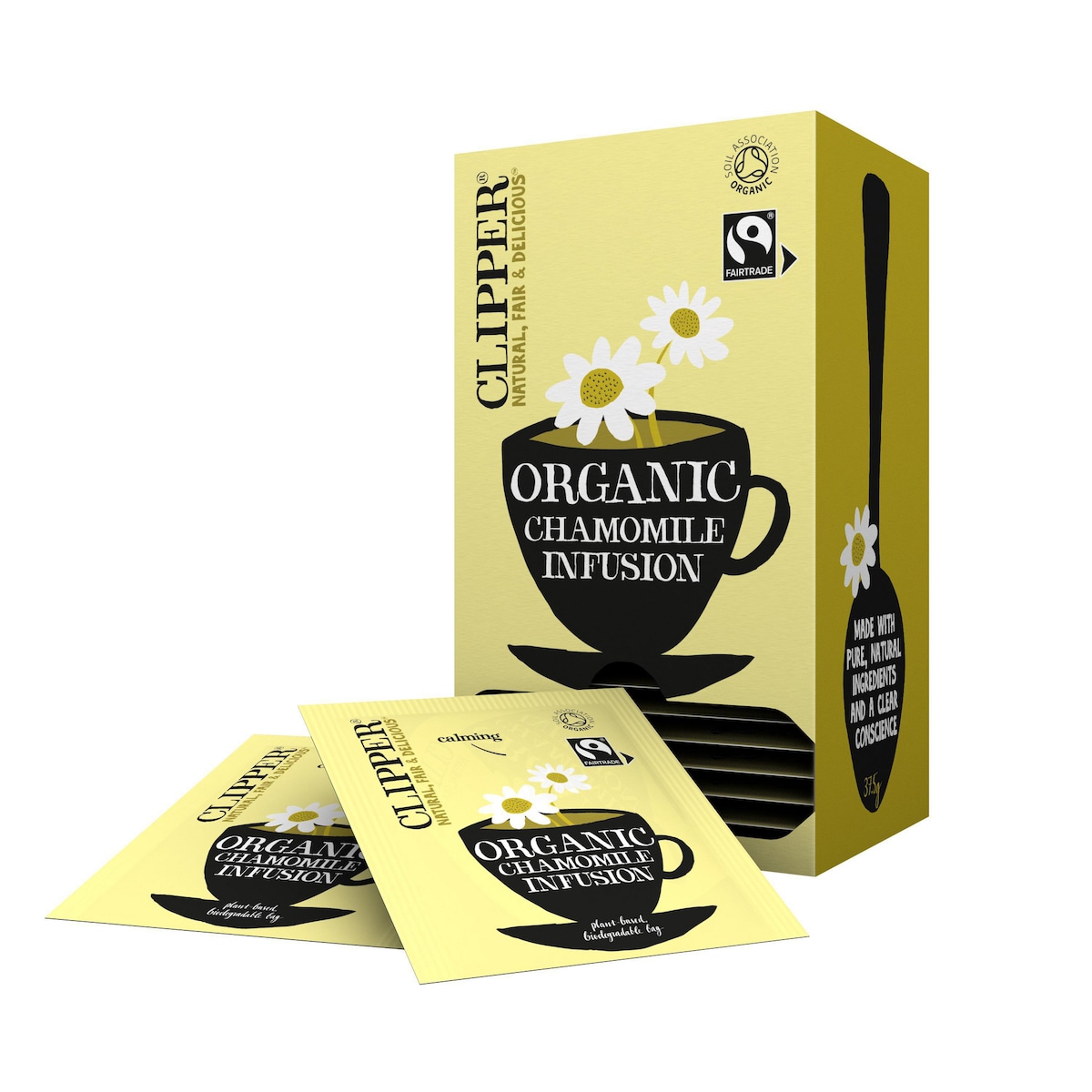 Clipper Fairtrade Organic Chamomile Envelope String - Pack of 25 1