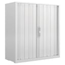 Lyreco Tambour Cupboard, White , 100cm 1