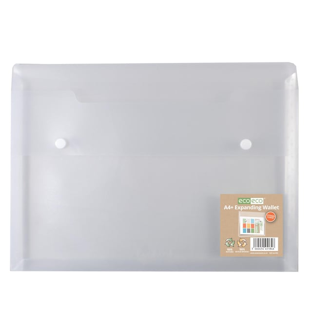 A4+ 100% Recycled Expanding 2 Stud Wallet Pack of 12 1