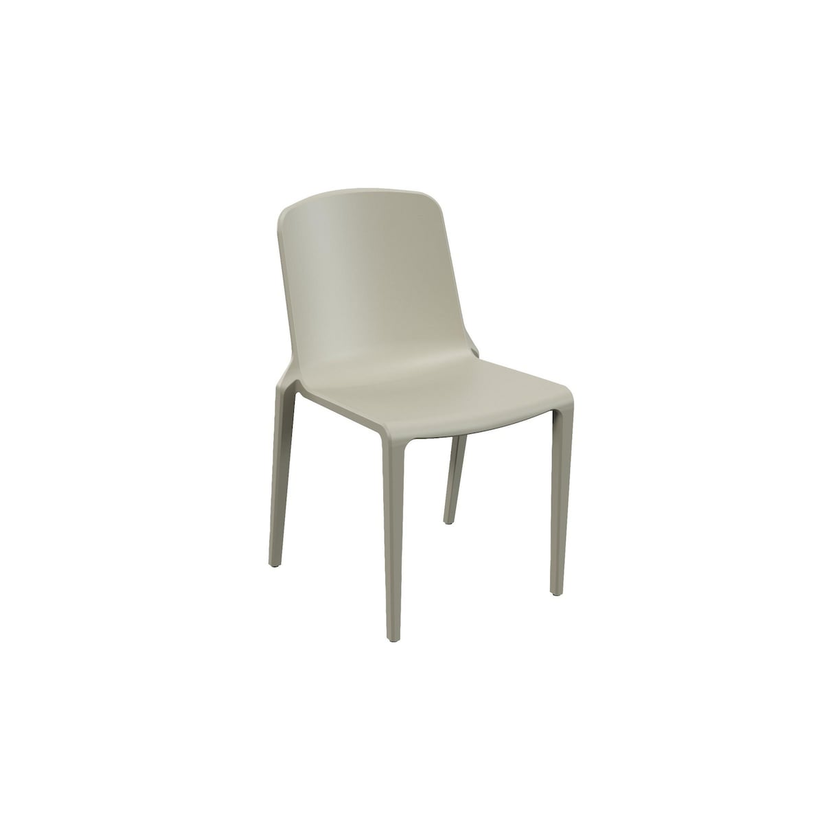 Hatton One Piece Canteen Dining Chair, Ash Grey 1