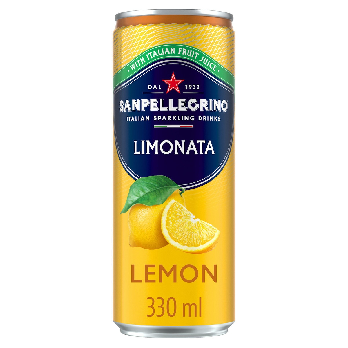 San Pellegrino Lemon Sparkling Fruit Beverage 330ml - Pack of 24 1