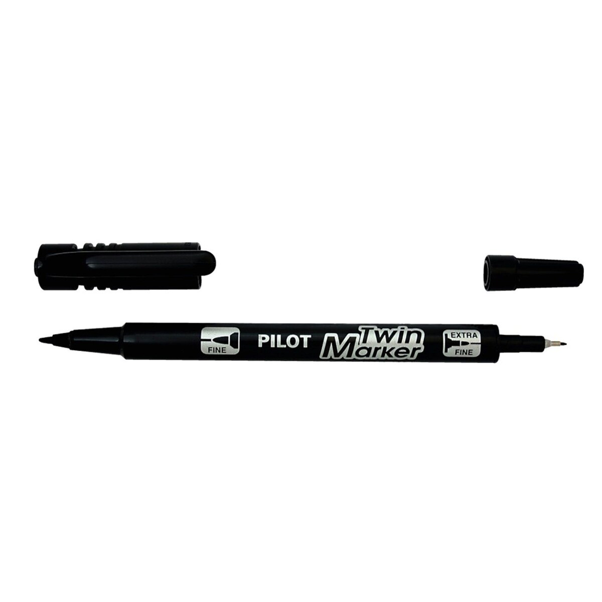 Pilot Black 0.3mm/0.5mm Twin Marker - Box of 10 1