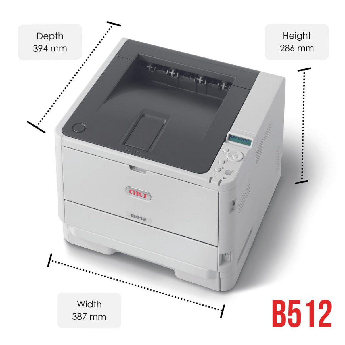 Oki B512Dn A4 Mono Led Laser Printer 1