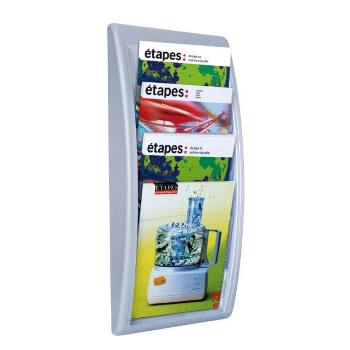 Paperflow 4061.35 Wall Display A4 Silver 1