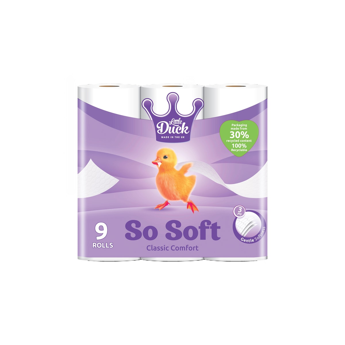 Little Duck So Soft Toilet Tissue, 160 Sheet 3 Ply - Pack of 9 1