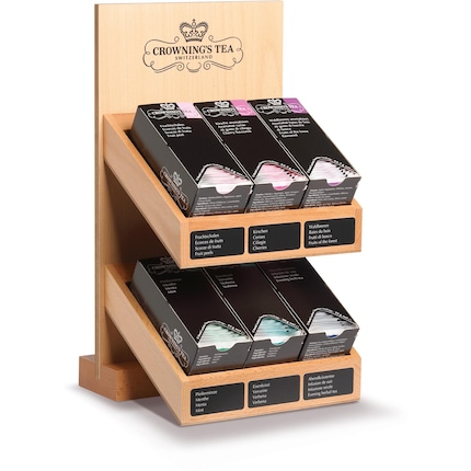 Crownings Teeständer für 6 klassiche Tee Sorten in Boxen