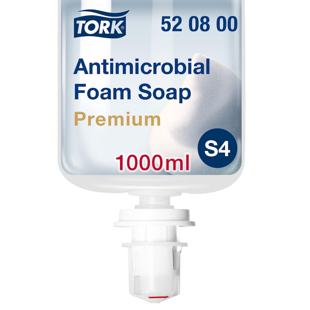 Tork Antimicrobial Soap Foam Transparent S4, 520800 1