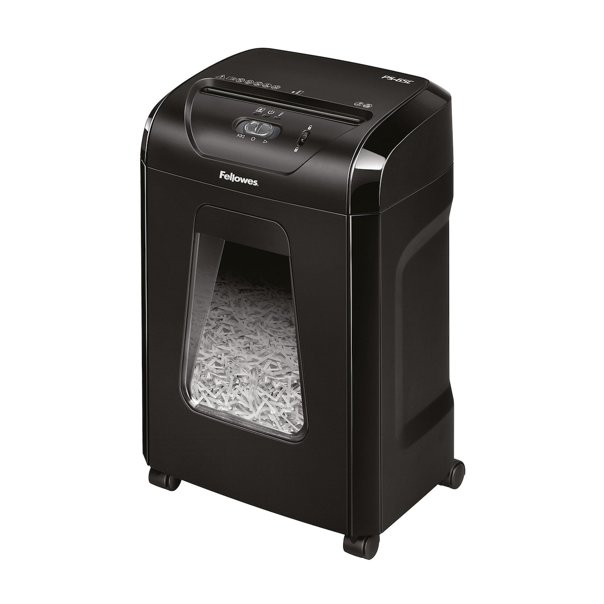 Fellowes Paper Shredder PS-65C 12 Sheet Deskside Cross Cut Shredder with 18L Bin 1