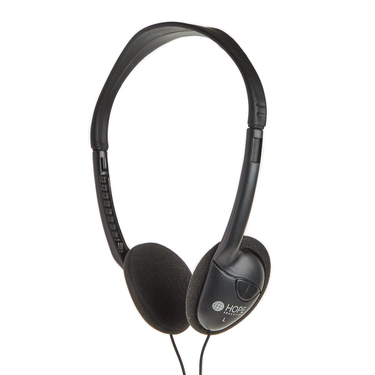 Lightweight Headphones - Black, 1.2m Cable, 3.5m Jack 1