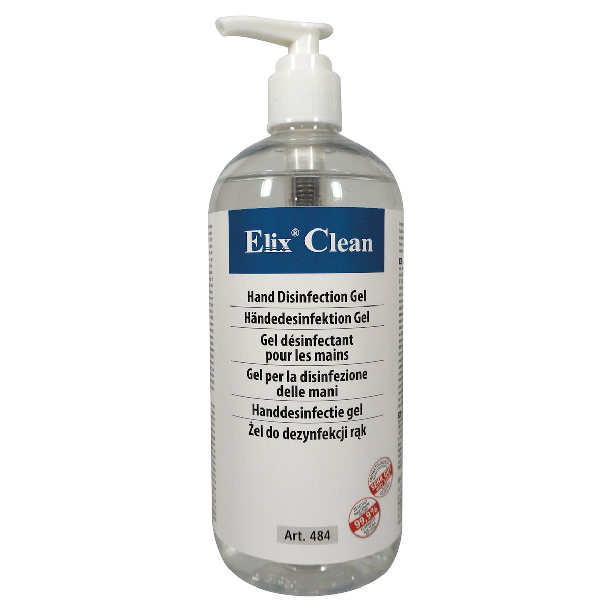 Elix Hand Sanitizer: Fast-Acting Anti-Bacterial Gel - 500ml 1