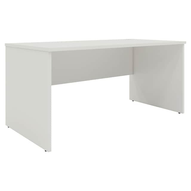 Lyreco Panel Desk, White, 160cm 1