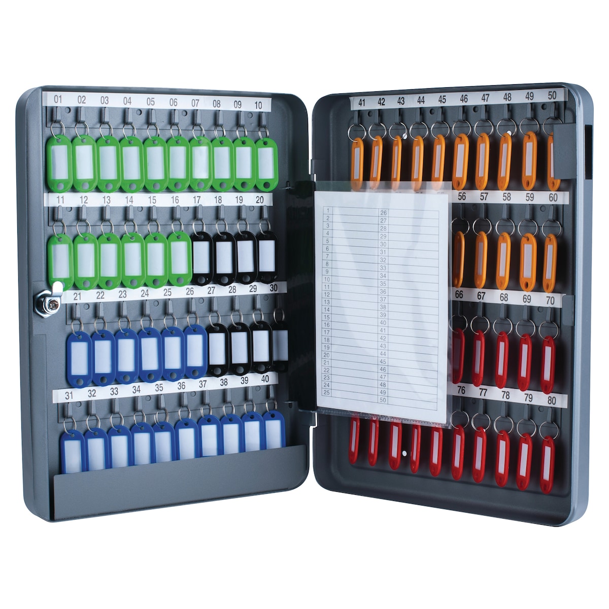 PAVO 80 CAPACITY KEY CABINET 370 X 280 X 60MM. 1