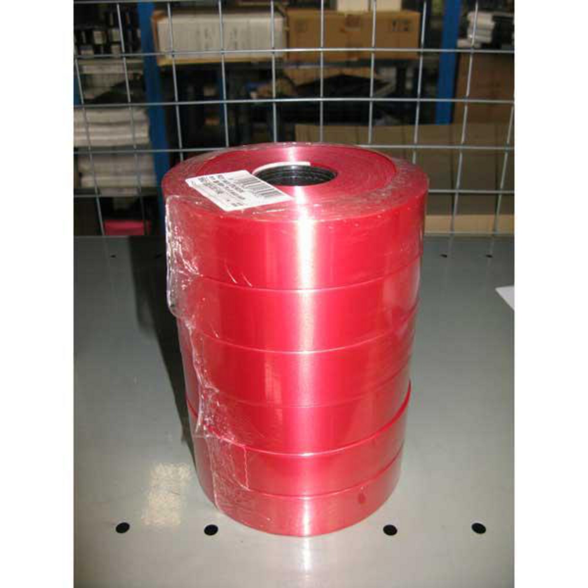 Red Polypropylene Ribbon POLY -RIBBON 1 INCH FIRE RED (90 METRES) | Lyreco