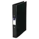 Lyreco A4 25mm Polypropylene 2 Ring Binder - Black, Pack of 10 1