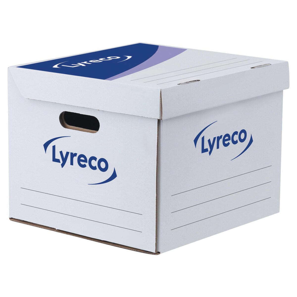Lyreco White Easy Cube Manual Archival Box H280 X W350 X D350mm - Box of 10 1