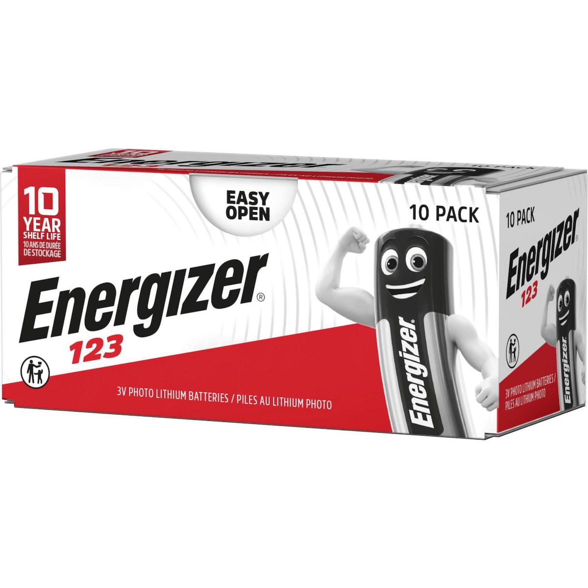 Energizer Lithium Battery CR123 PK10 1