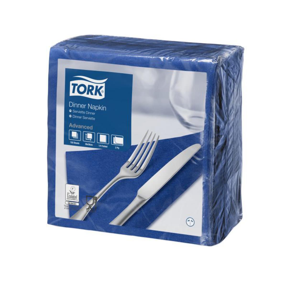 Pack Of 1800 Tork Napkins 2ply 39cm Dark Blue 1