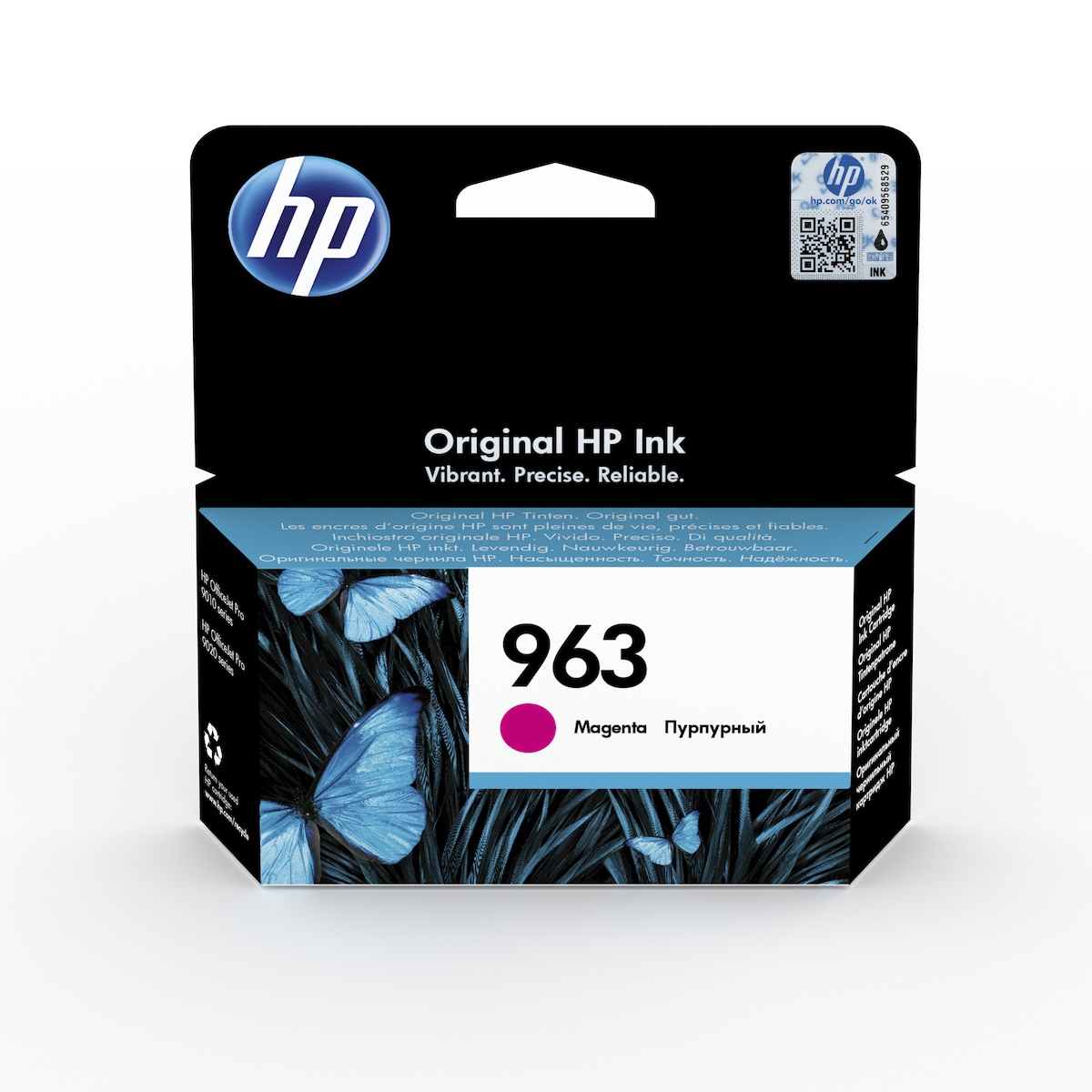 HP 963 Magenta Original Ink Cartridge (3JA24AE) 1