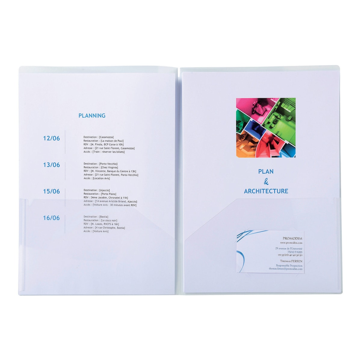 Exacompta Polypropylene A4/A3 Presentation Folder, Clear - Pack 10 1