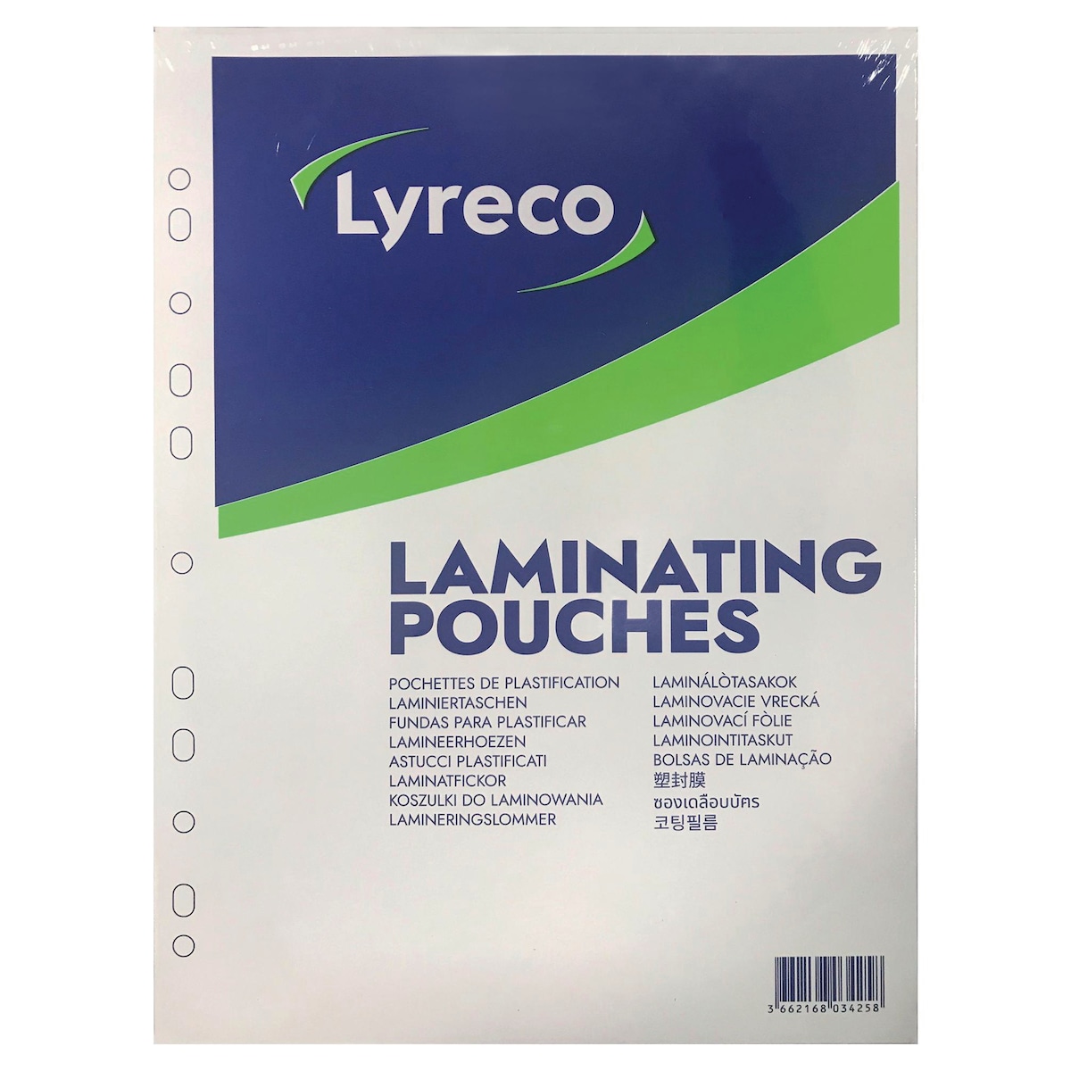 Lyreco 54 X 86mm Gloss Laminating Pouches 250 Micron (2 X 125) - Pack of 100 1