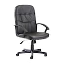 Cavalier managers chair  black leather faced, Delivery Only 1