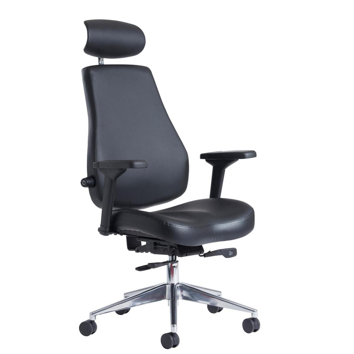 Franklin high back 24 hour task chair  black faux leather, Delivery Only 1