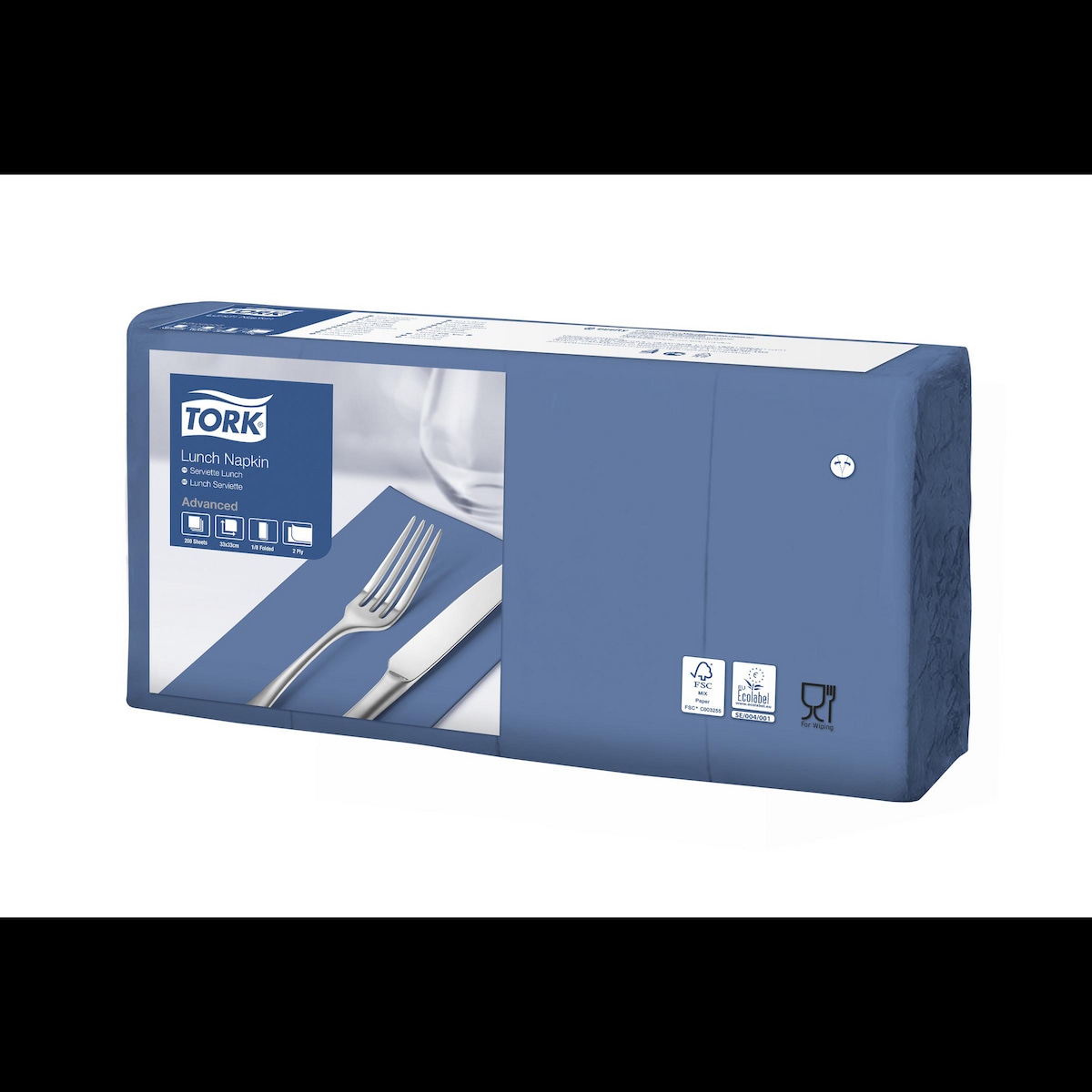 Pack Of 2000 Tork Napkins 2ply 8fold Dark Blue 1