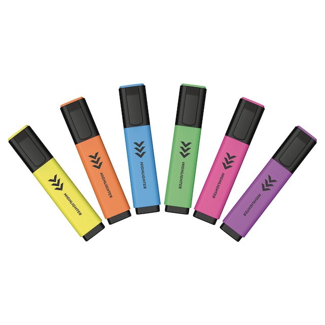 Lyreco Budget Highlighters Asst - Pack Of 6 1