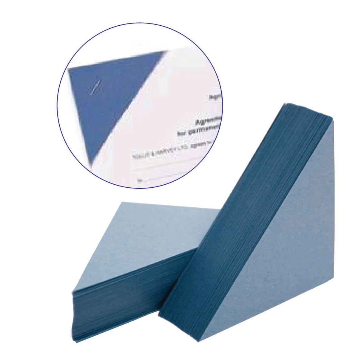 Exacompta Guildhall Legal Corners - Blue, Pack of 100 1