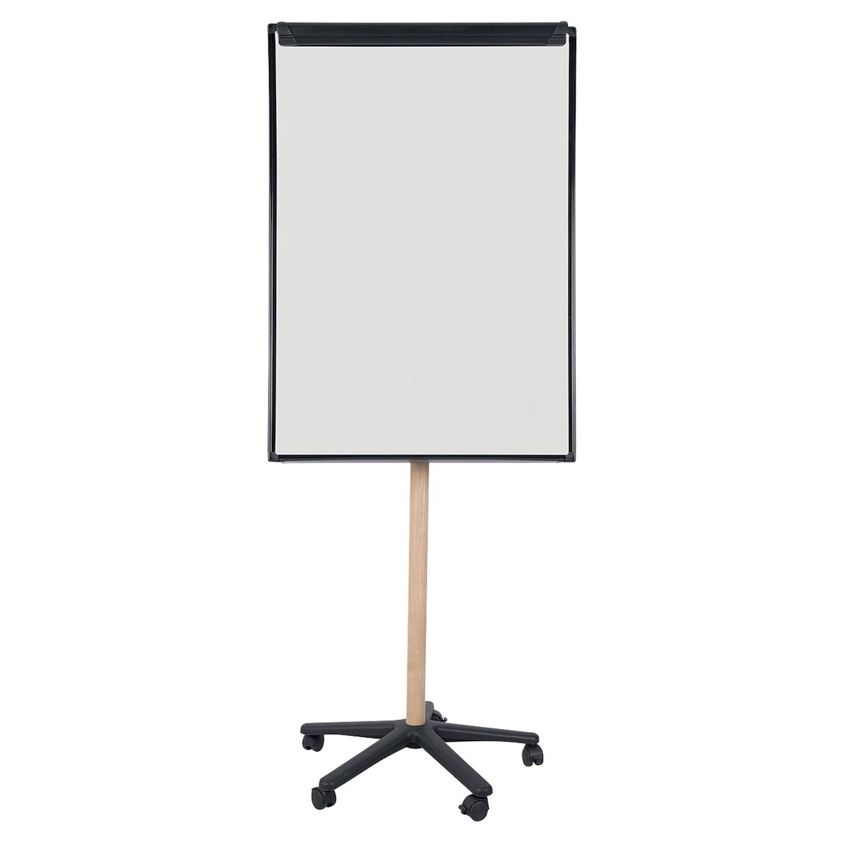 Bi-Office Essence Mobile Easel in Black with Wooden Legs 1