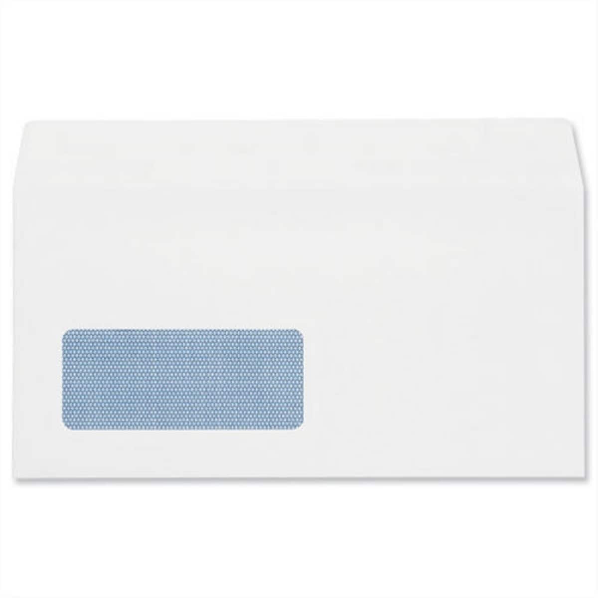 Lyreco White Envelopes DL P/S Window 100gsm - Pack Of 500 1