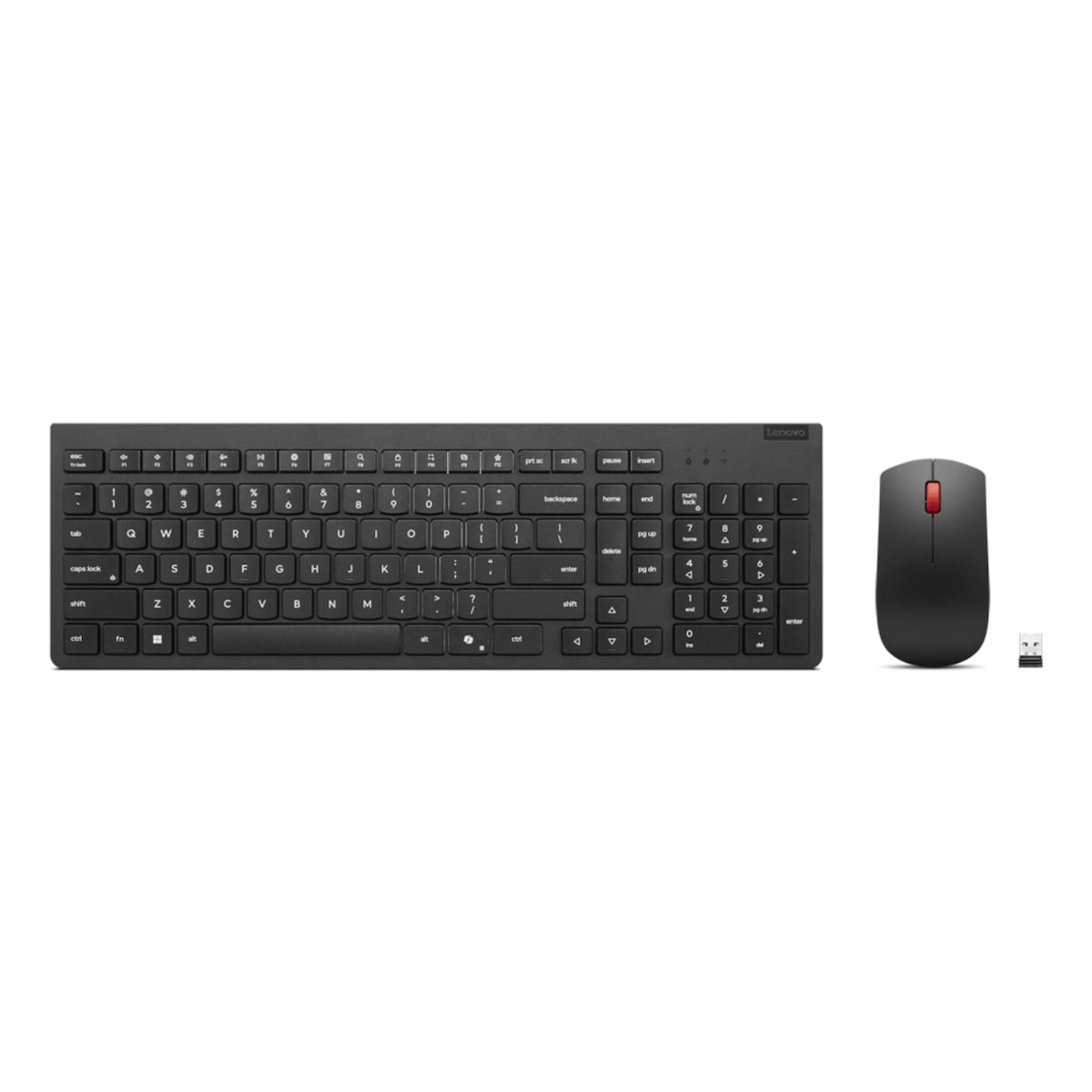 Lenovo Wireless Keyboard Mouse Combo UK Layout Office Black 1