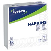 Lyreco Napkins 33 x 33 cm White – Pack of 50