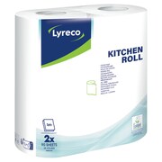 Lyreco Kitchen Roll 2-Ply White – Pack of 180 Sheets