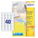 Avery L7654-25 Mini Labels, 45.7 x 25.4mm 40 Labels Per Sheet, 1000 Labels Per 1