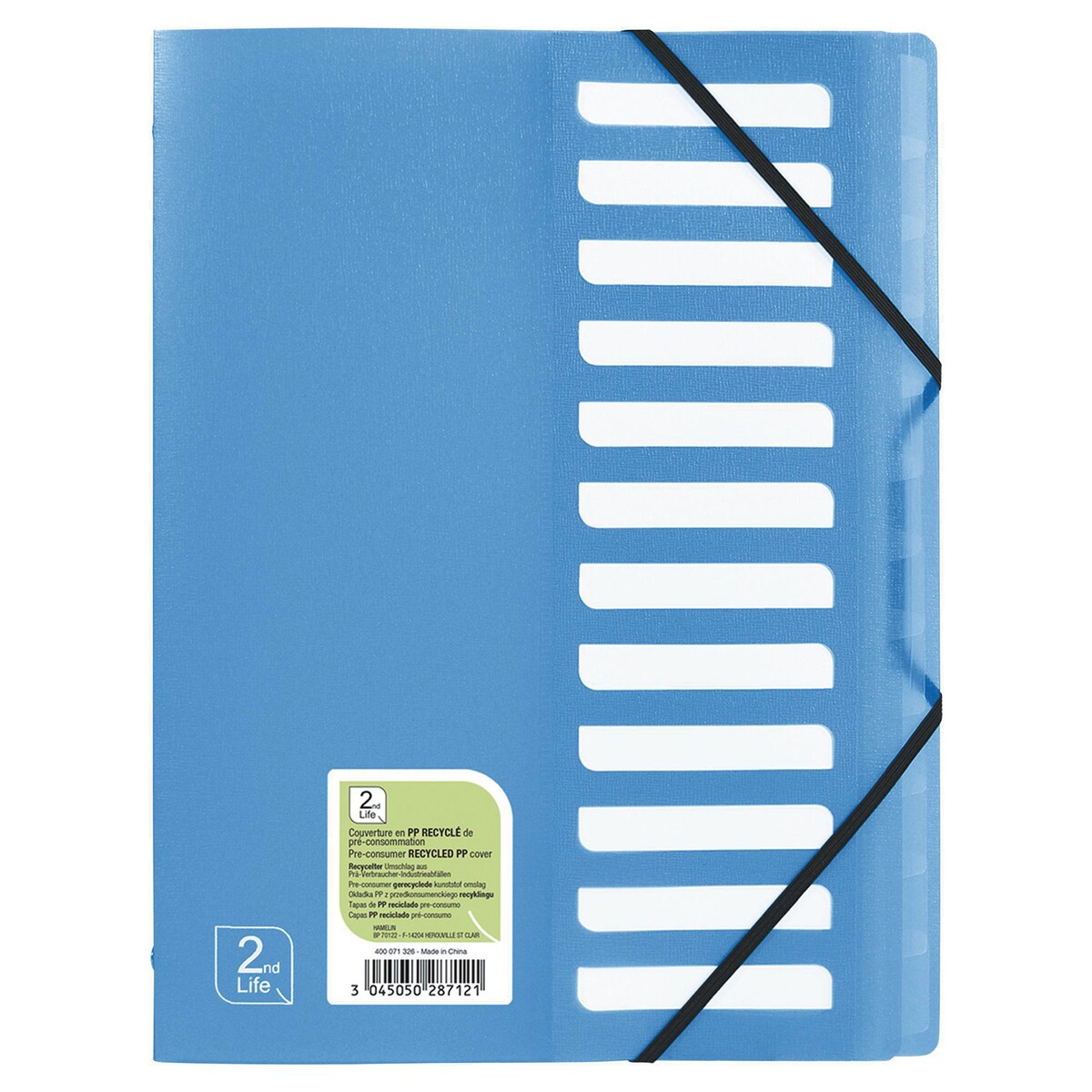 2nd File Elba 2nd Life Multip File 12Part PP Blue | Lyreco