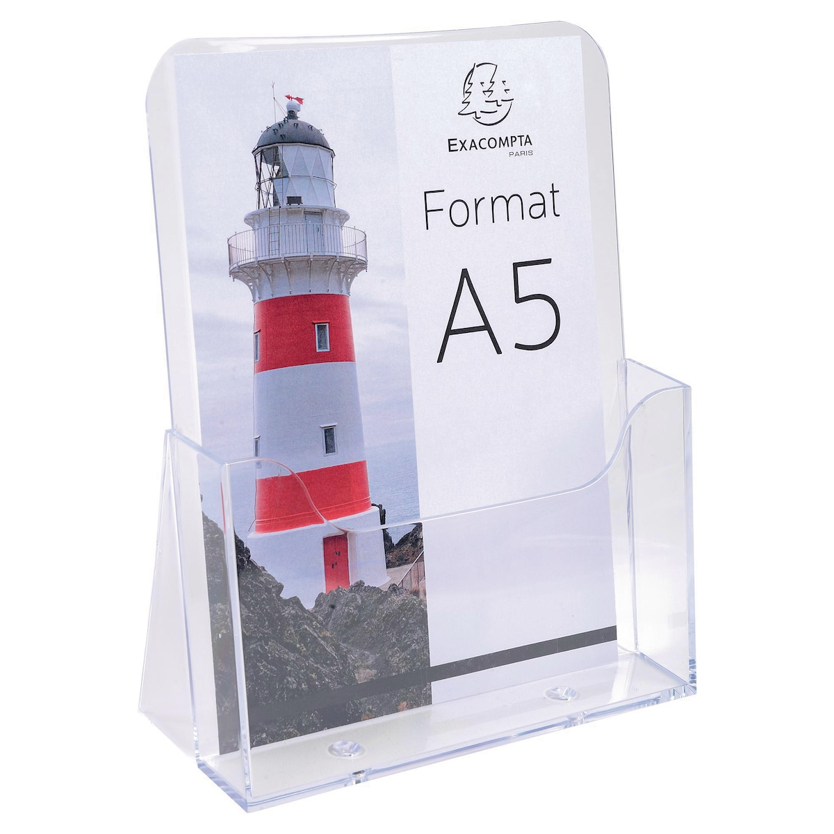 Exacompta 173x73x214mm Counter Display For A5 Documents - Clear 1