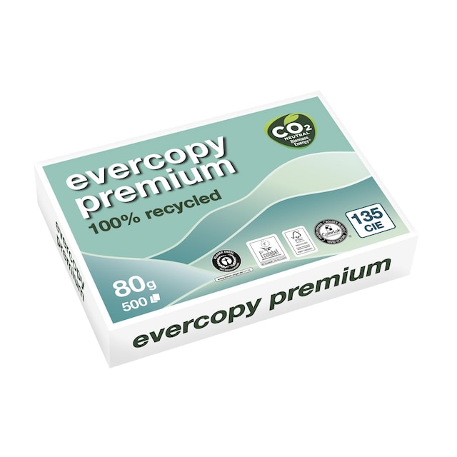 Evercopy Premium  Recycled Paper A4 80gsm White - Box of 5 Reams (5X500 Sheets) 1