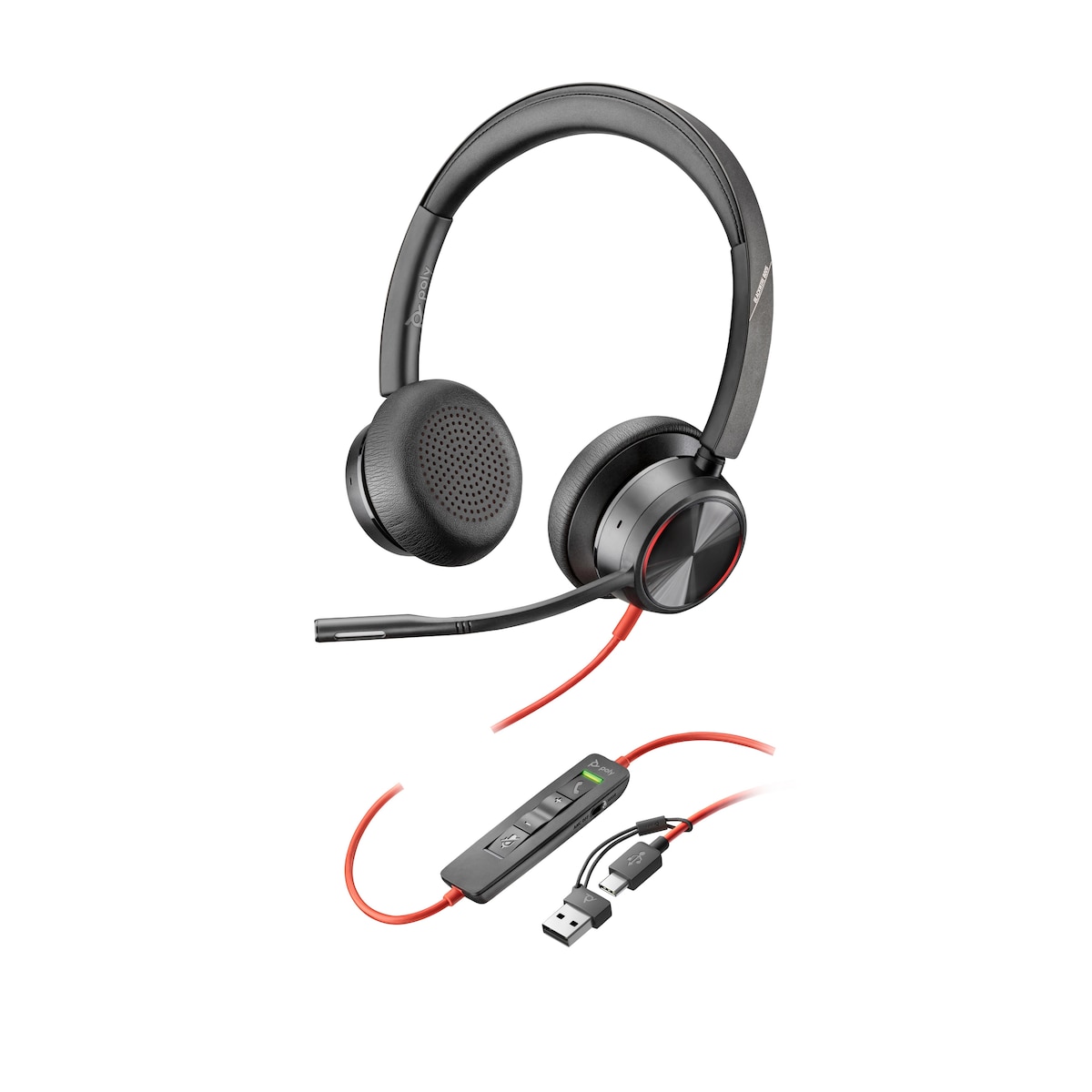 HP Poly Blackwire 8225 Stereo USB-C Headset 1