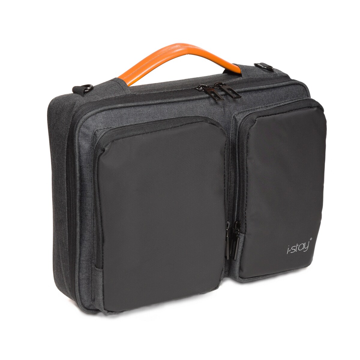 I-Stay IS0801 Laptop Sleeve Bag With Adjustable Non-Slip Strap 13.3" Black/Grey 1